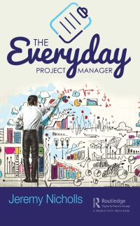 The image shows the cover of the Everyday Project Manager book